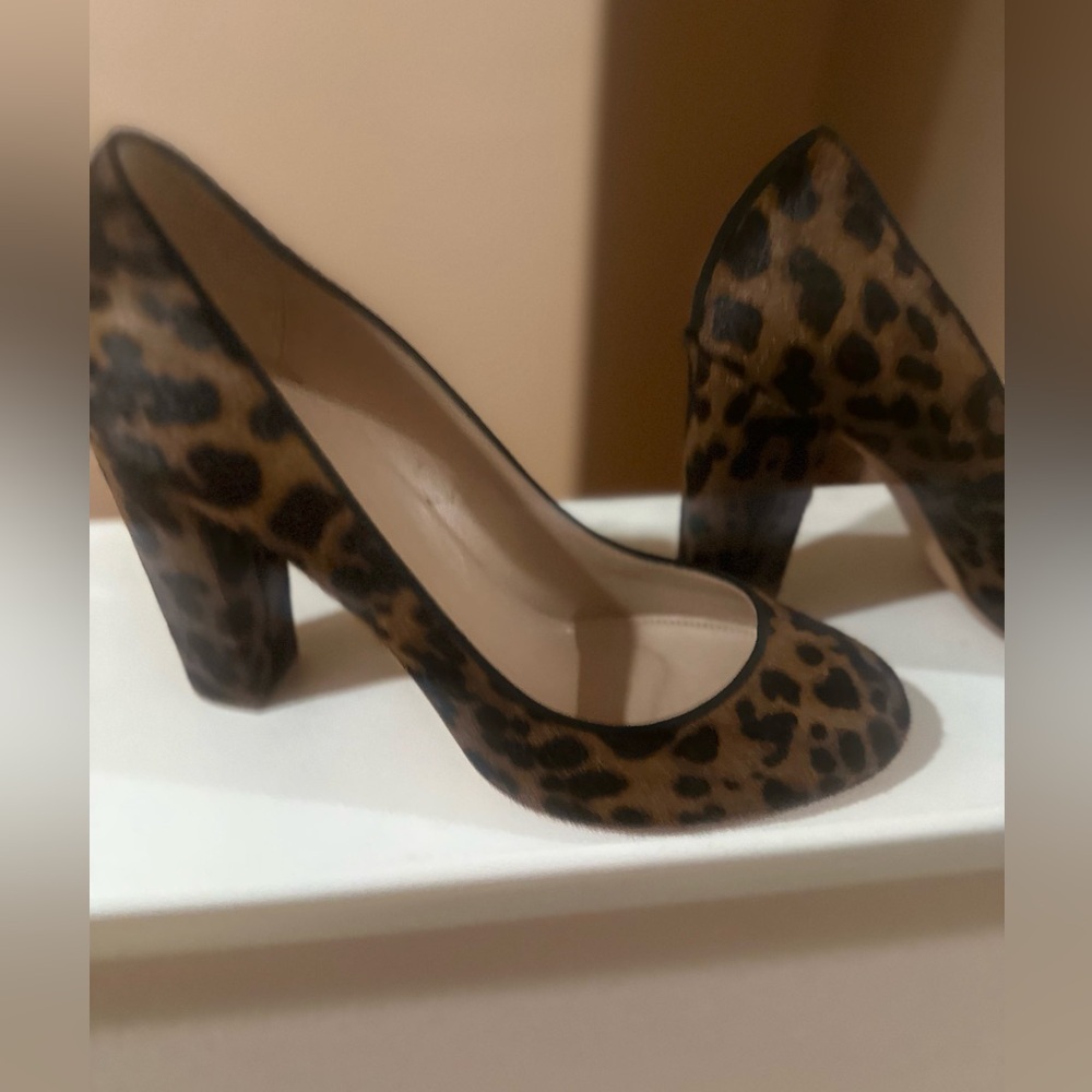 J. Crew Leopard Etta Heels - J Crew Collection - Chocolate brown/black 10 - Picture 4 of 10